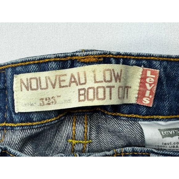 Levi's 525 Women's Nouveau Low Bootcut Blue Denim Jeans - Size 6M (29x31) - Picture 6 of 7